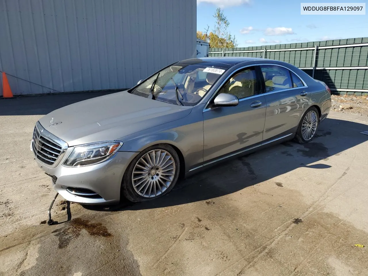 2015 Mercedes-Benz S 550 4Matic VIN: WDDUG8FB8FA129097 Lot: 76183874