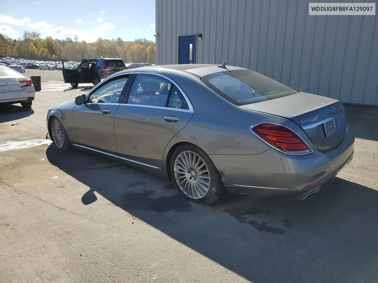 2015 Mercedes-Benz S 550 4Matic VIN: WDDUG8FB8FA129097 Lot: 76183874