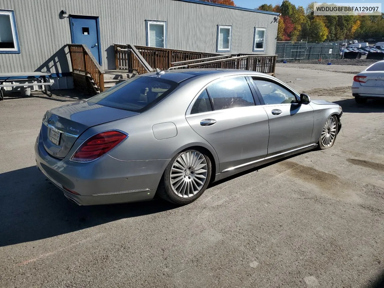 2015 Mercedes-Benz S 550 4Matic VIN: WDDUG8FB8FA129097 Lot: 76183874