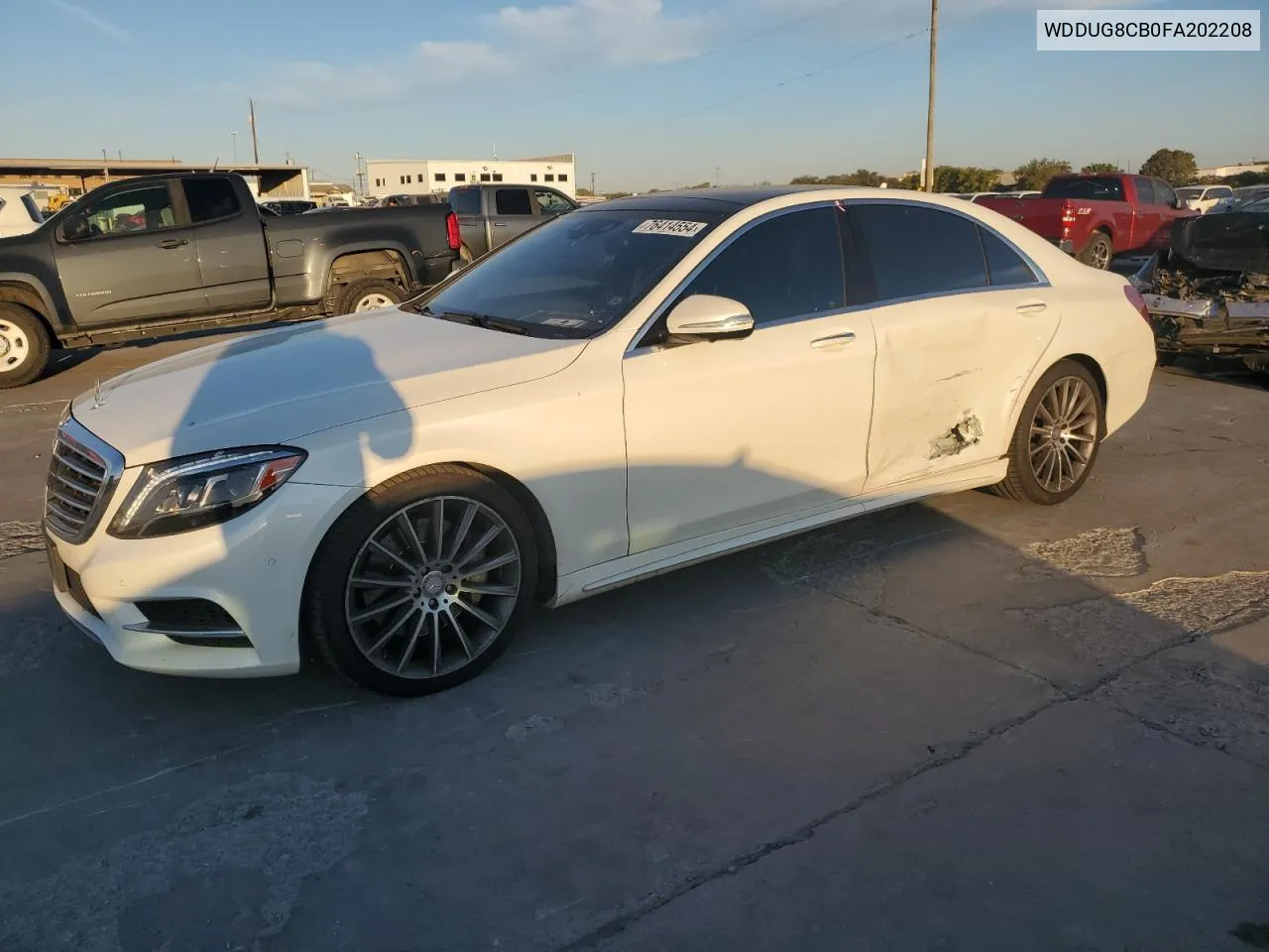 2015 Mercedes-Benz S 550 VIN: WDDUG8CB0FA202208 Lot: 76414554