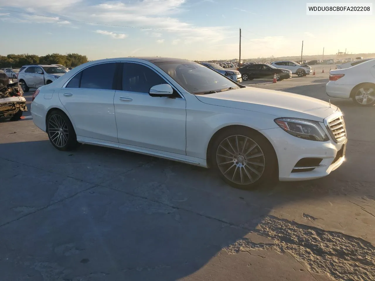 2015 Mercedes-Benz S 550 VIN: WDDUG8CB0FA202208 Lot: 76414554