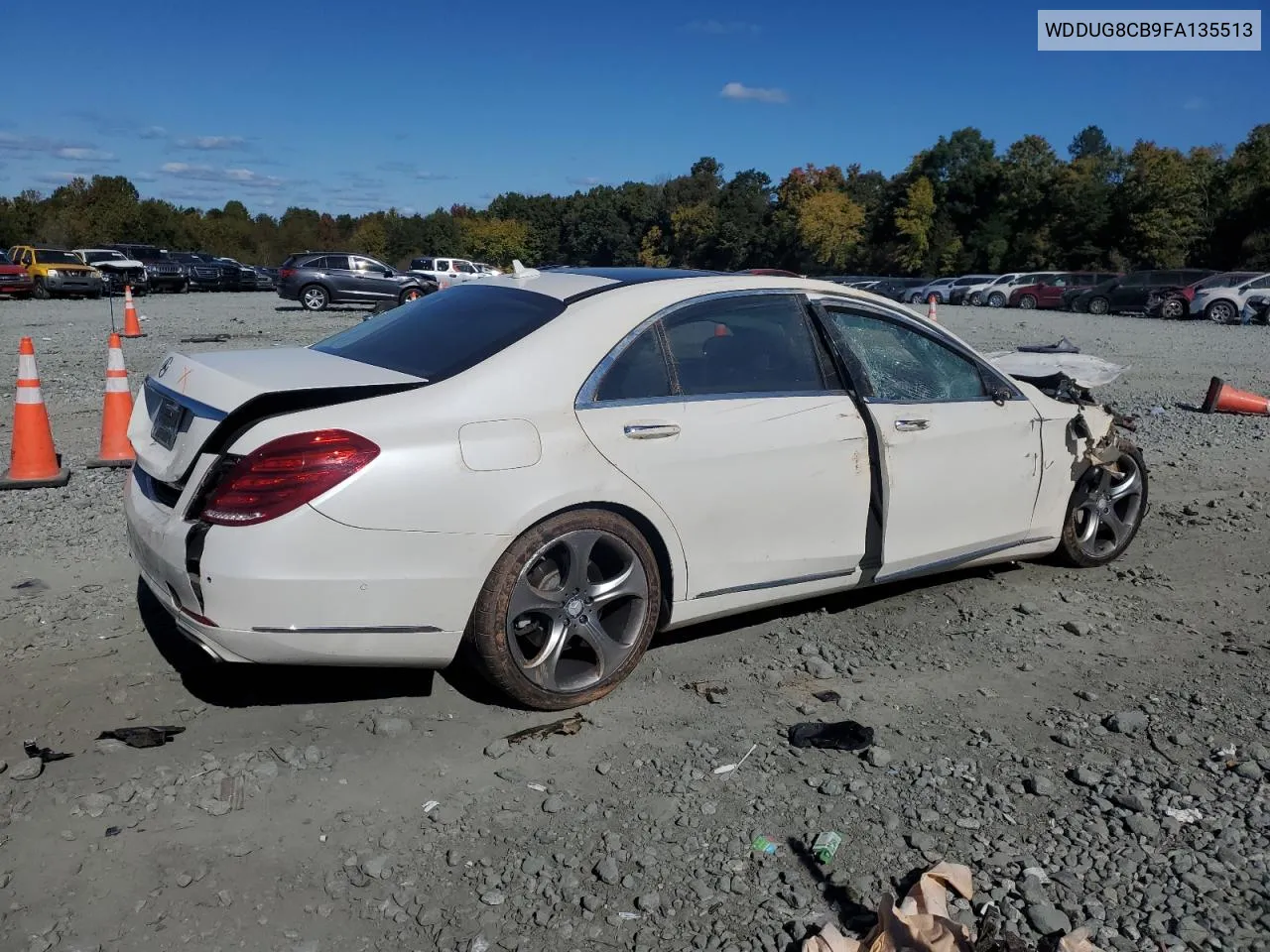 2015 Mercedes-Benz S 550 VIN: WDDUG8CB9FA135513 Lot: 76699974