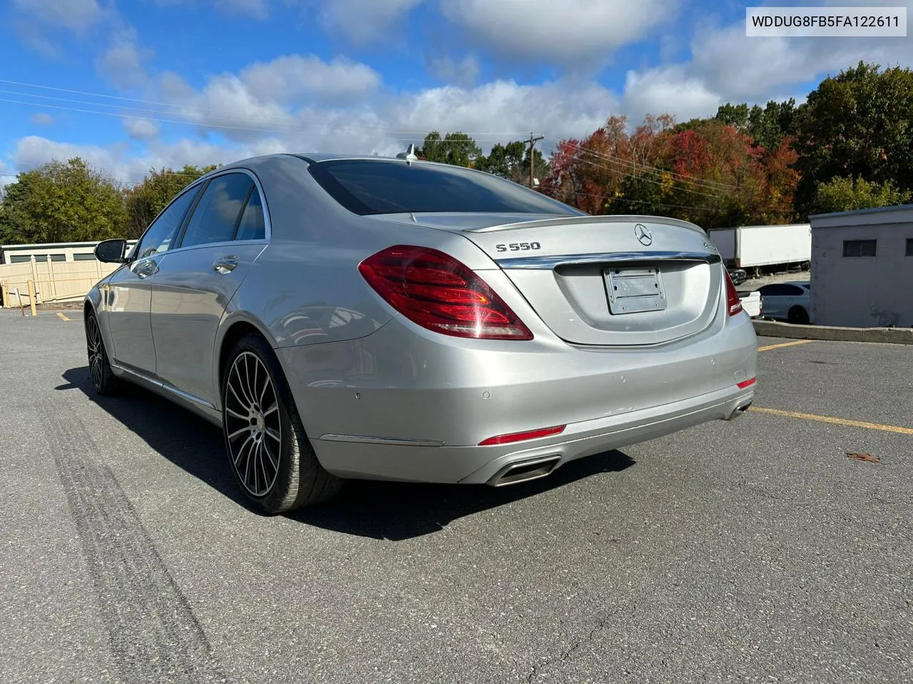 2015 Mercedes-Benz S 550 4Matic VIN: WDDUG8FB5FA122611 Lot: 76710404