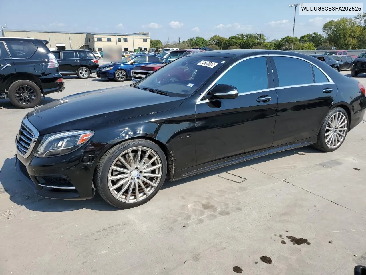 2015 Mercedes-Benz S 550 VIN: WDDUG8CB3FA202526 Lot: 77592374