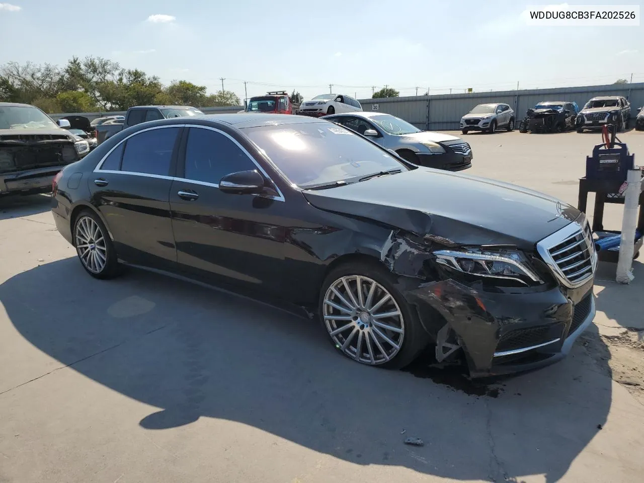 2015 Mercedes-Benz S 550 VIN: WDDUG8CB3FA202526 Lot: 77592374