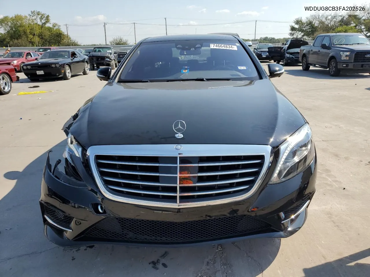 2015 Mercedes-Benz S 550 VIN: WDDUG8CB3FA202526 Lot: 77592374