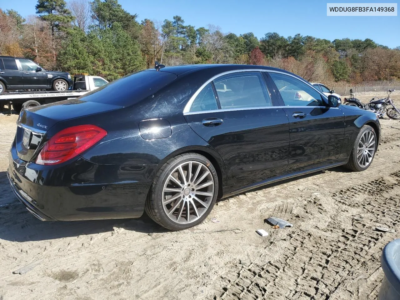 2015 Mercedes-Benz S 550 4Matic VIN: WDDUG8FB3FA149368 Lot: 80480264