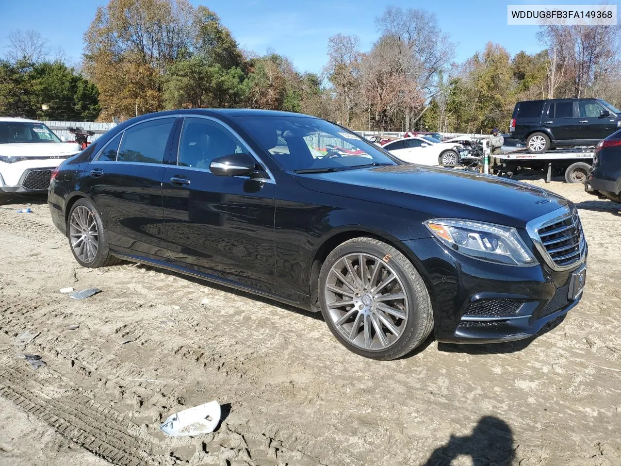 2015 Mercedes-Benz S 550 4Matic VIN: WDDUG8FB3FA149368 Lot: 80480264