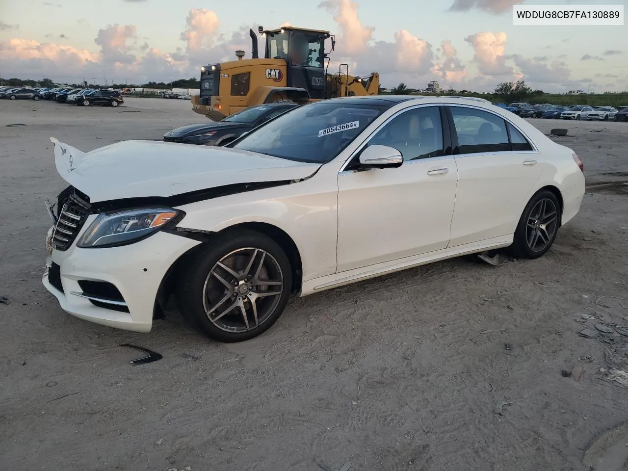 2015 Mercedes-Benz S 550 VIN: WDDUG8CB7FA130889 Lot: 80543664