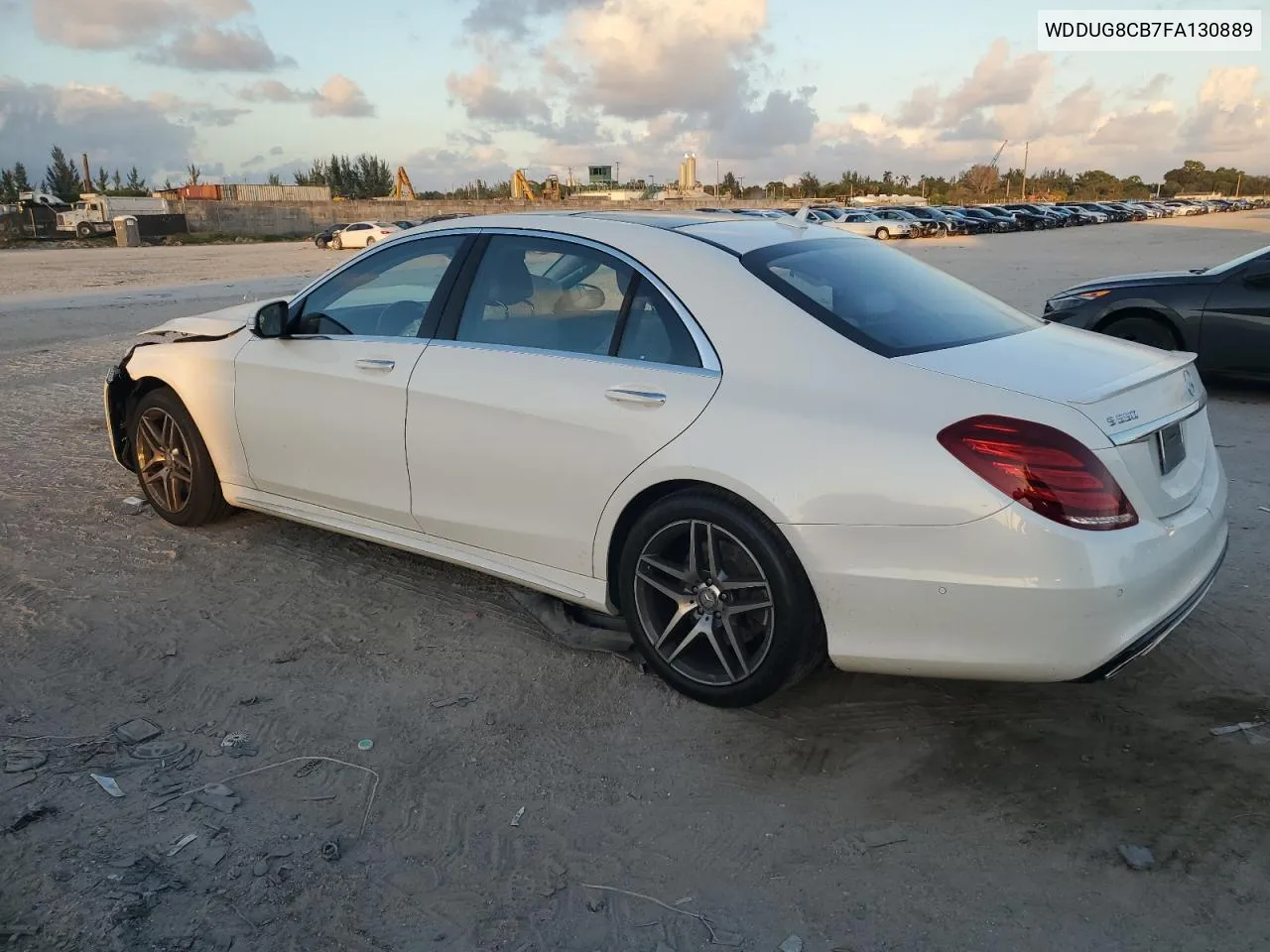 2015 Mercedes-Benz S 550 VIN: WDDUG8CB7FA130889 Lot: 80543664