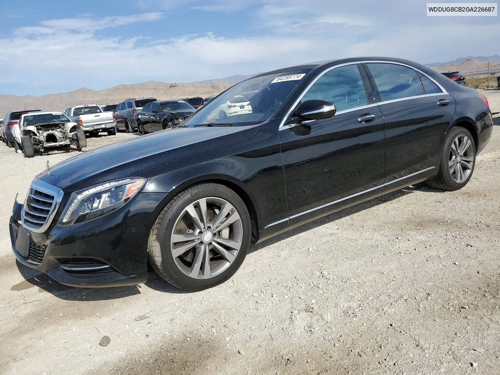 2016 Mercedes-Benz S 550 VIN: WDDUG8CB2GA226687 Lot: 64288774