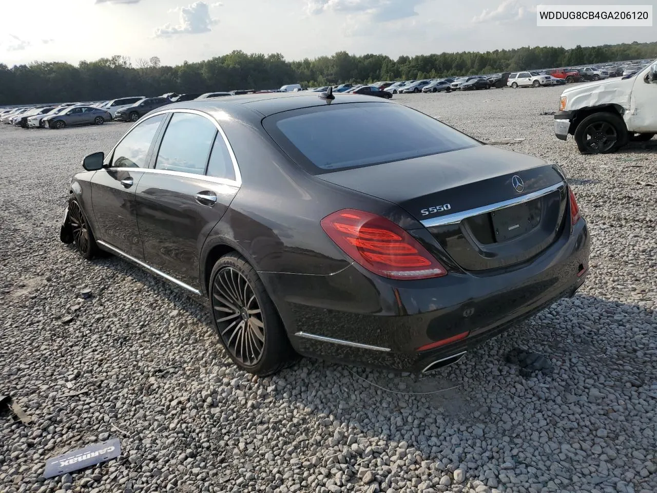 2016 Mercedes-Benz S 550 VIN: WDDUG8CB4GA206120 Lot: 70187954