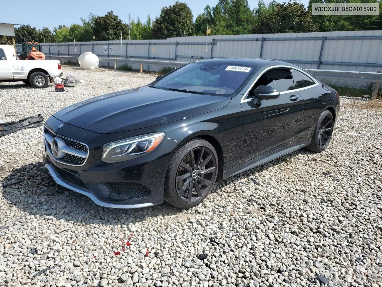 2016 Mercedes-Benz S 550 VIN: WDDXJ8FB5GA015980 Lot: 70494414