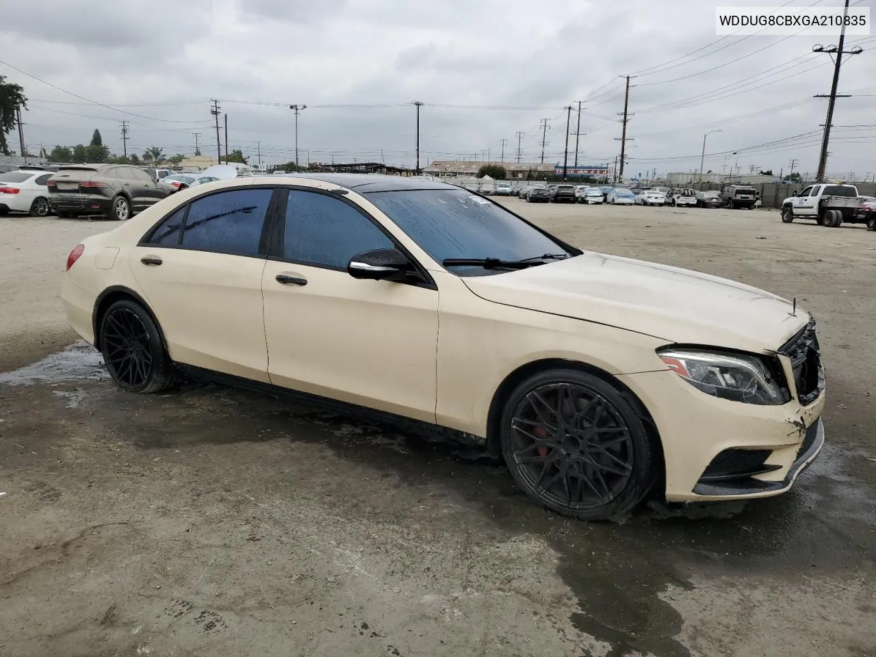 2016 Mercedes-Benz S 550 VIN: WDDUG8CBXGA210835 Lot: 72246924