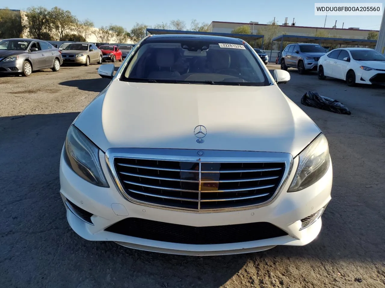 2016 Mercedes-Benz S 550 4Matic VIN: WDDUG8FB0GA205560 Lot: 72281574