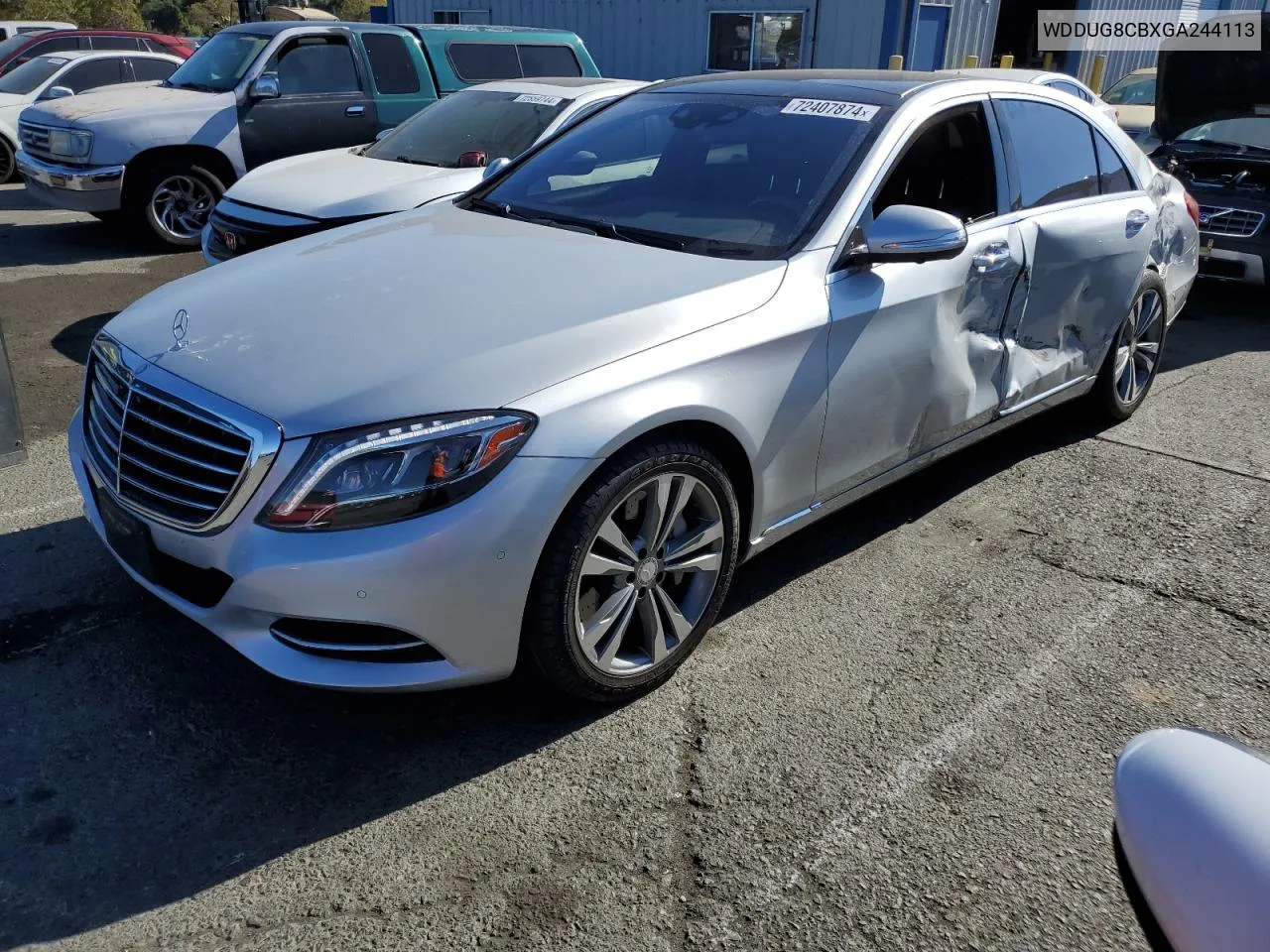 2016 Mercedes-Benz S 550 VIN: WDDUG8CBXGA244113 Lot: 72407874