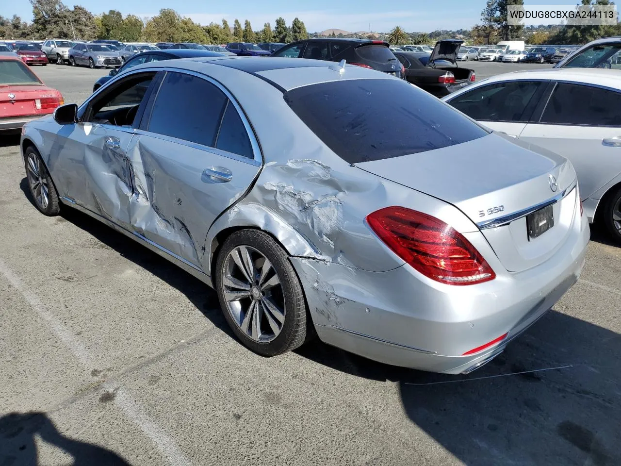 2016 Mercedes-Benz S 550 VIN: WDDUG8CBXGA244113 Lot: 72407874