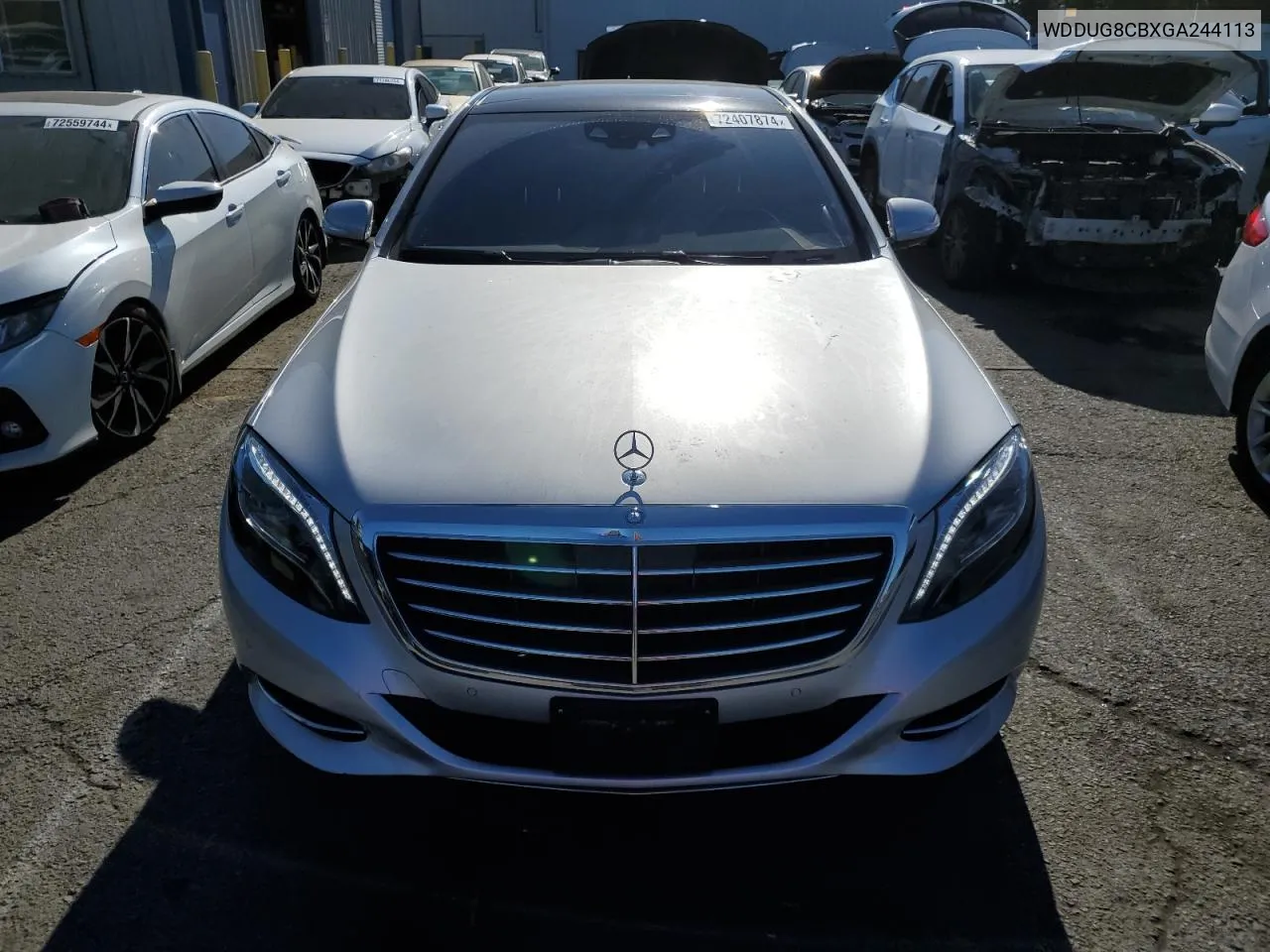 2016 Mercedes-Benz S 550 VIN: WDDUG8CBXGA244113 Lot: 72407874