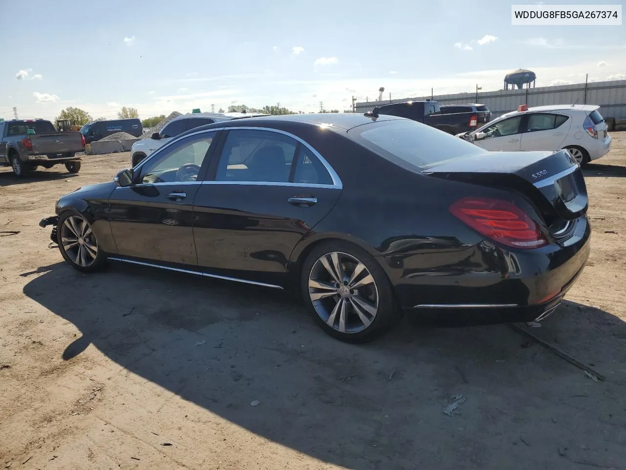 2016 Mercedes-Benz S 550 4Matic VIN: WDDUG8FB5GA267374 Lot: 73001194