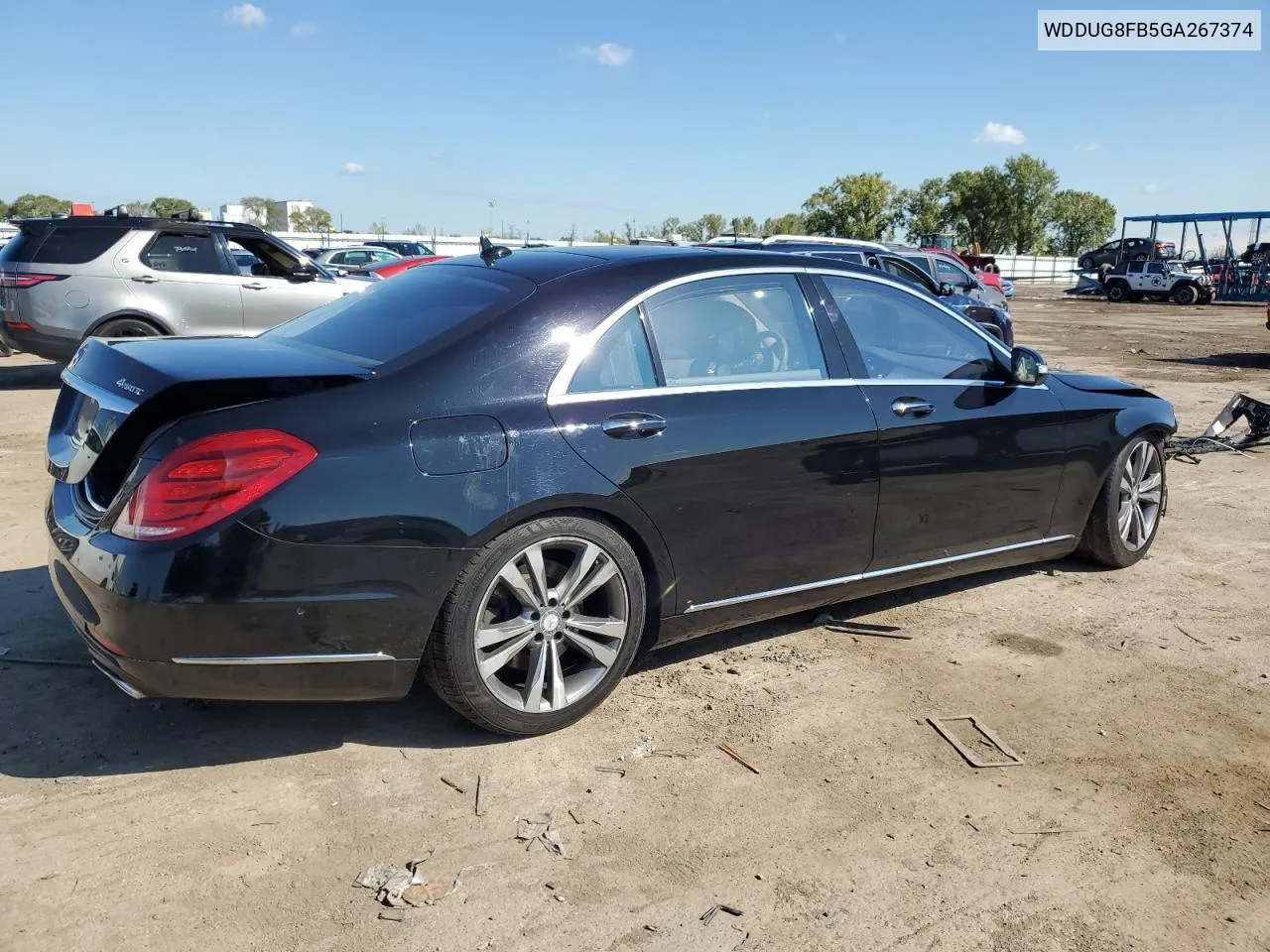 2016 Mercedes-Benz S 550 4Matic VIN: WDDUG8FB5GA267374 Lot: 73001194