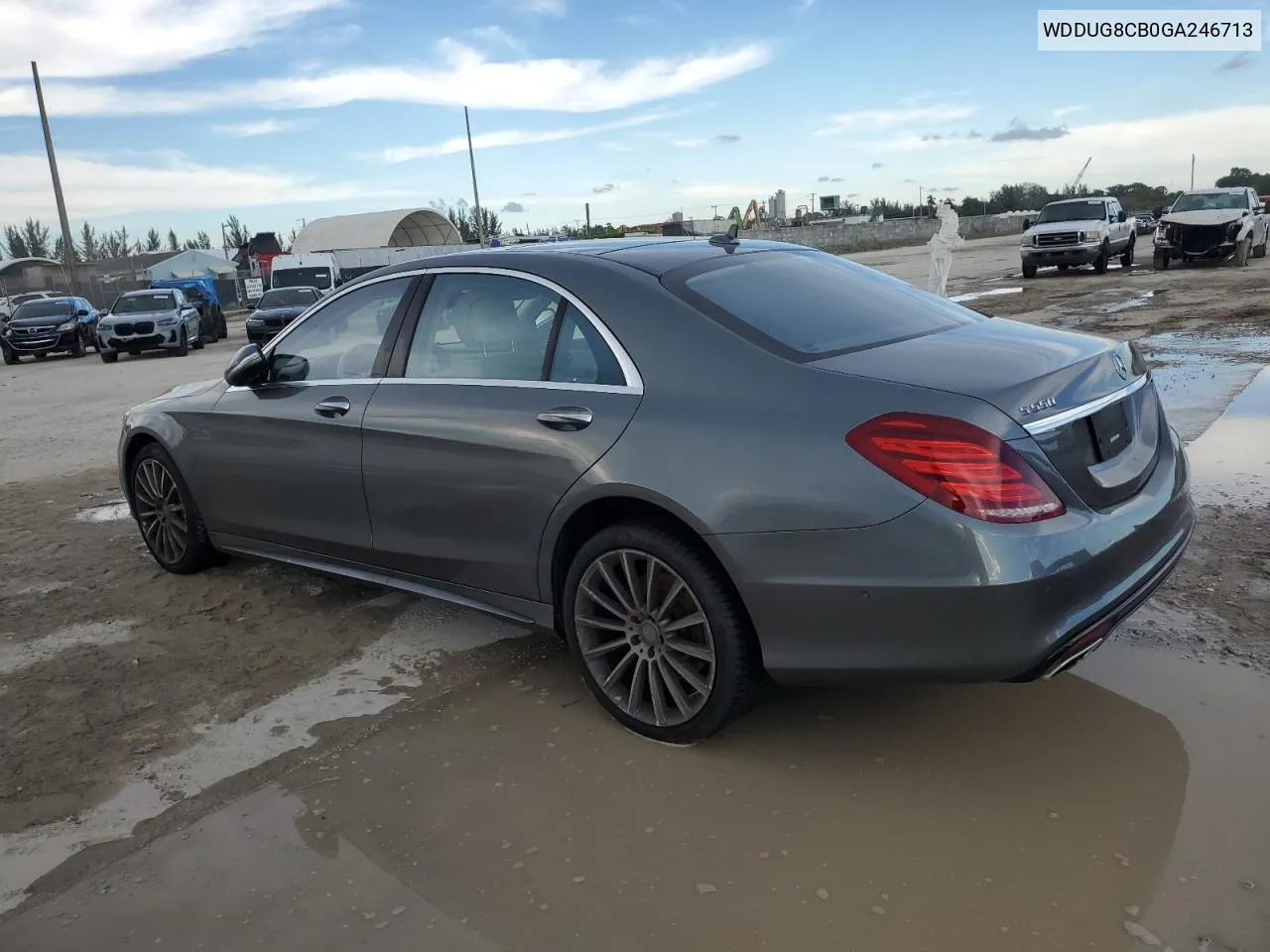 2016 Mercedes-Benz S 550 VIN: WDDUG8CB0GA246713 Lot: 73575744