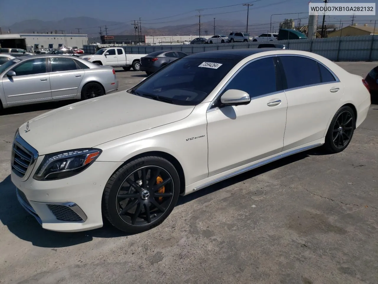 2016 Mercedes-Benz S 65 Amg VIN: WDDUG7KB1GA282132 Lot: 73594264