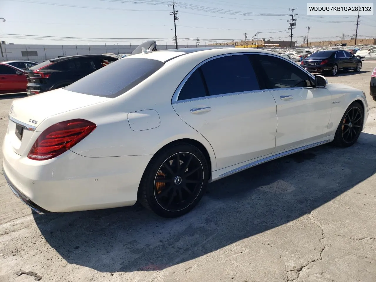 2016 Mercedes-Benz S 65 Amg VIN: WDDUG7KB1GA282132 Lot: 73594264