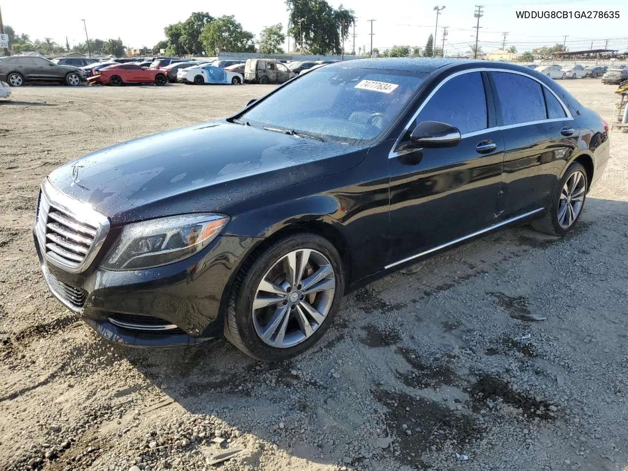 2016 Mercedes-Benz S 550 VIN: WDDUG8CB1GA278635 Lot: 74777634