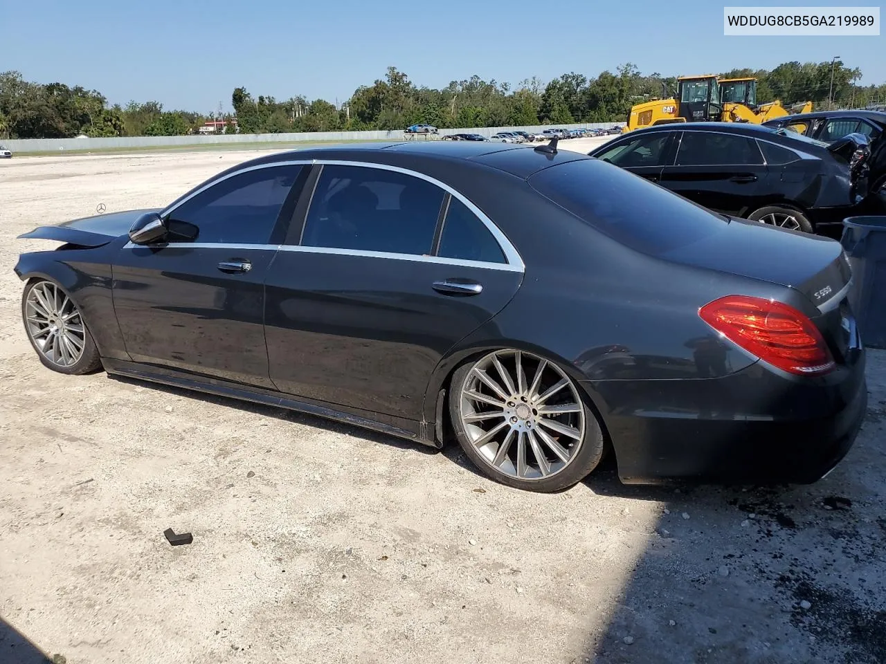 2016 Mercedes-Benz S 550 VIN: WDDUG8CB5GA219989 Lot: 75571934