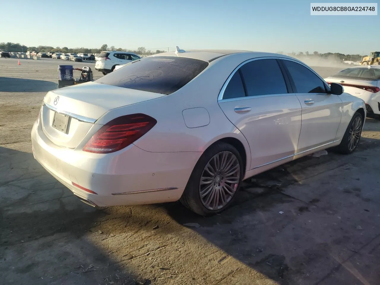 2016 Mercedes-Benz S 550 VIN: WDDUG8CB8GA224748 Lot: 76542144