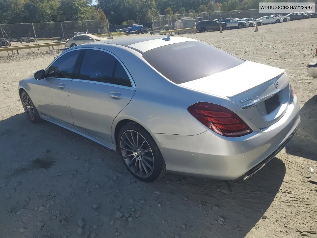 2016 Mercedes-Benz S 550 VIN: WDDUG8CB2GA223997 Lot: 76926684