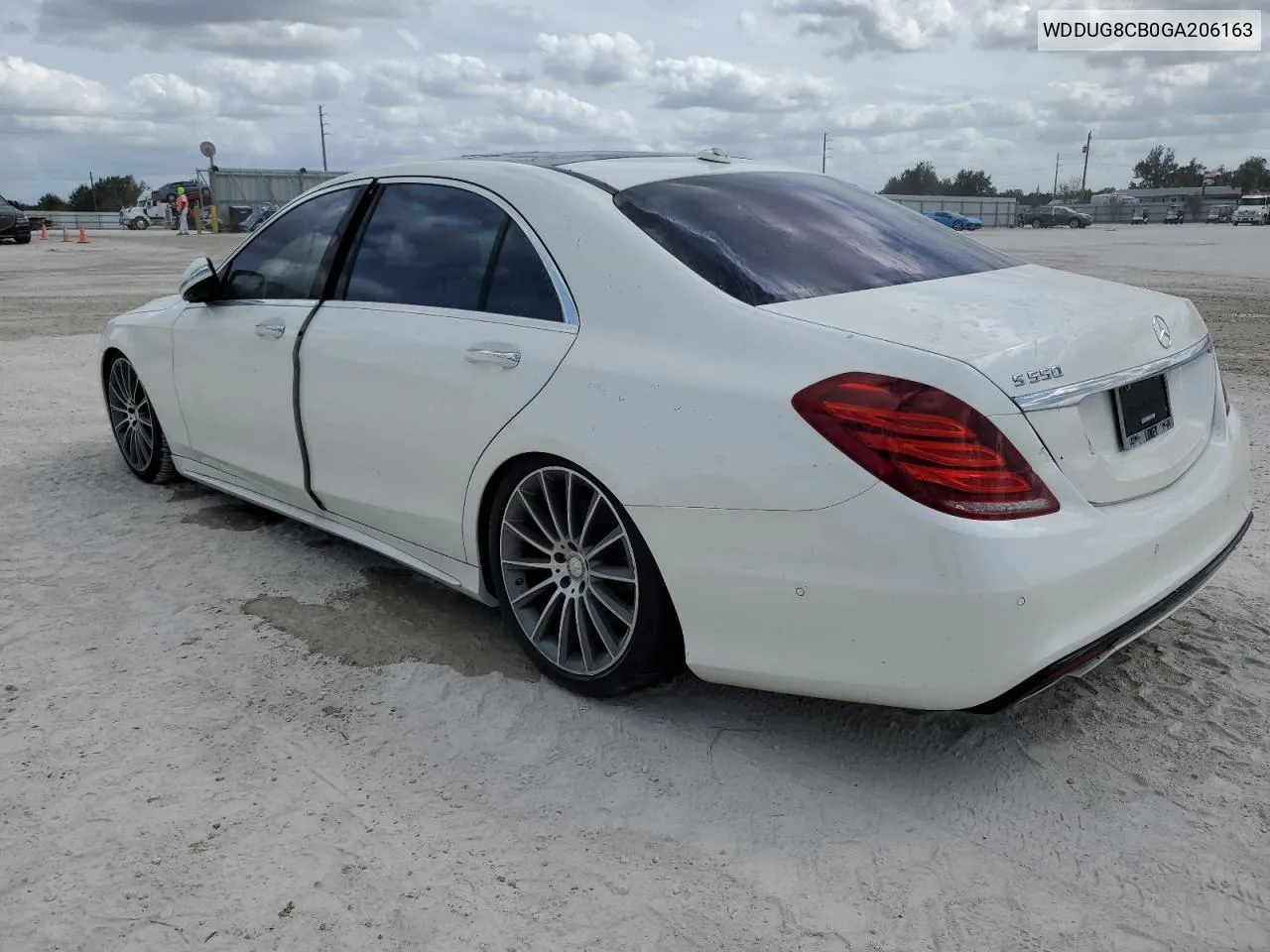 WDDUG8CB0GA206163 2016 Mercedes-Benz S 550