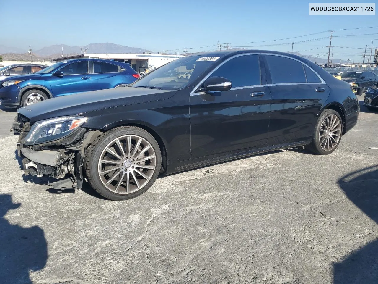 2016 Mercedes-Benz S 550 VIN: WDDUG8CBXGA211726 Lot: 78099304