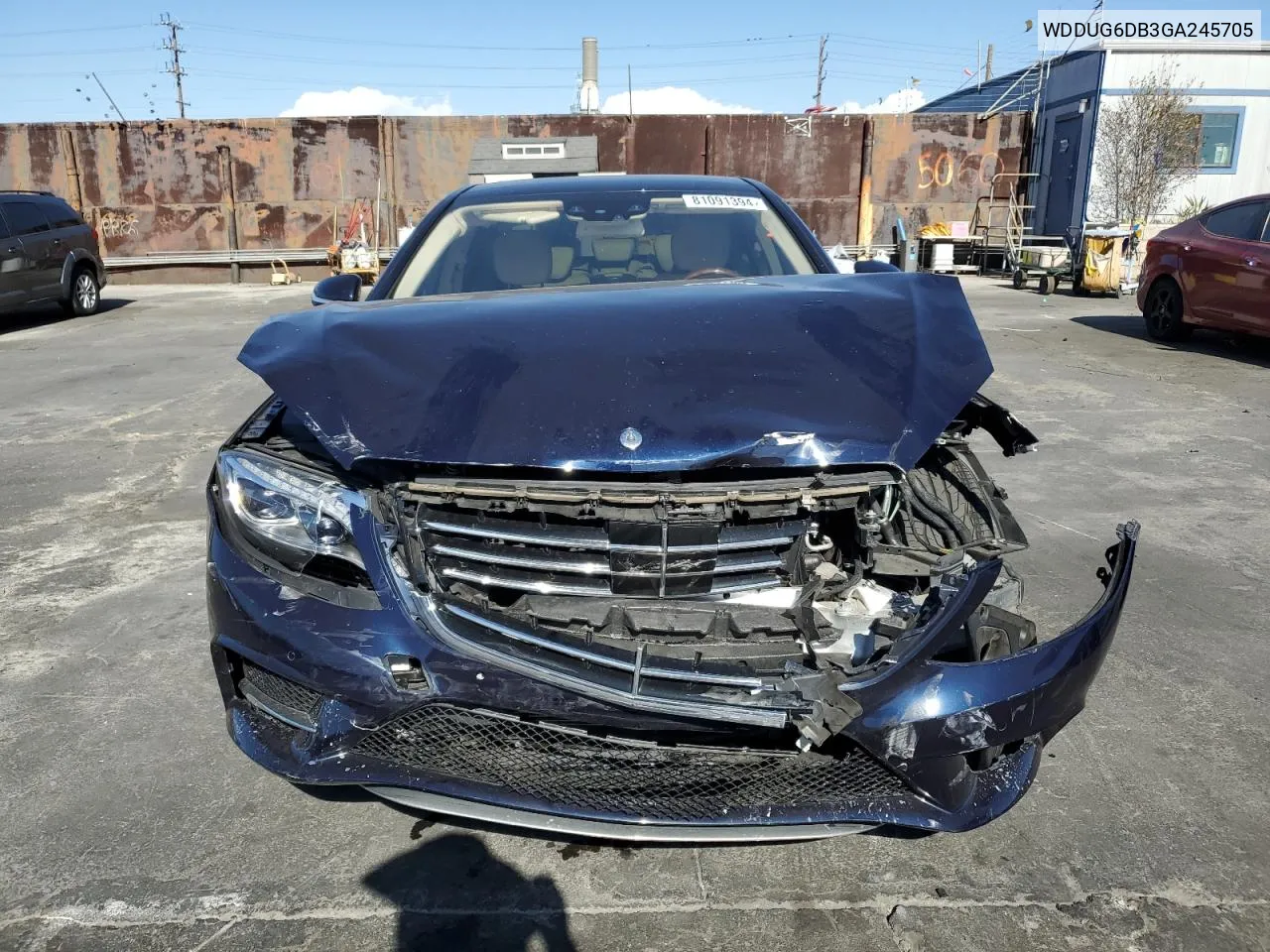 2016 Mercedes-Benz S 550E VIN: WDDUG6DB3GA245705 Lot: 81091394