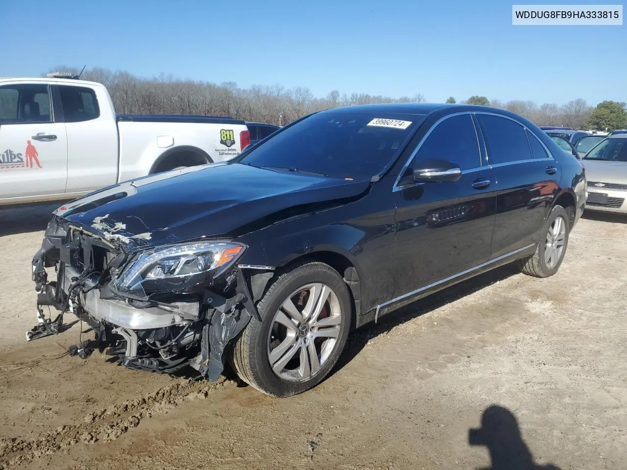 2017 Mercedes-Benz S 550 4Matic VIN: WDDUG8FB9HA333815 Lot: 39960724