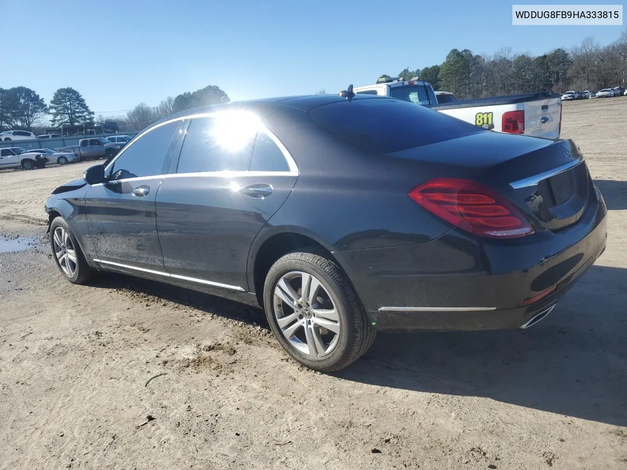 2017 Mercedes-Benz S 550 4Matic VIN: WDDUG8FB9HA333815 Lot: 39960724