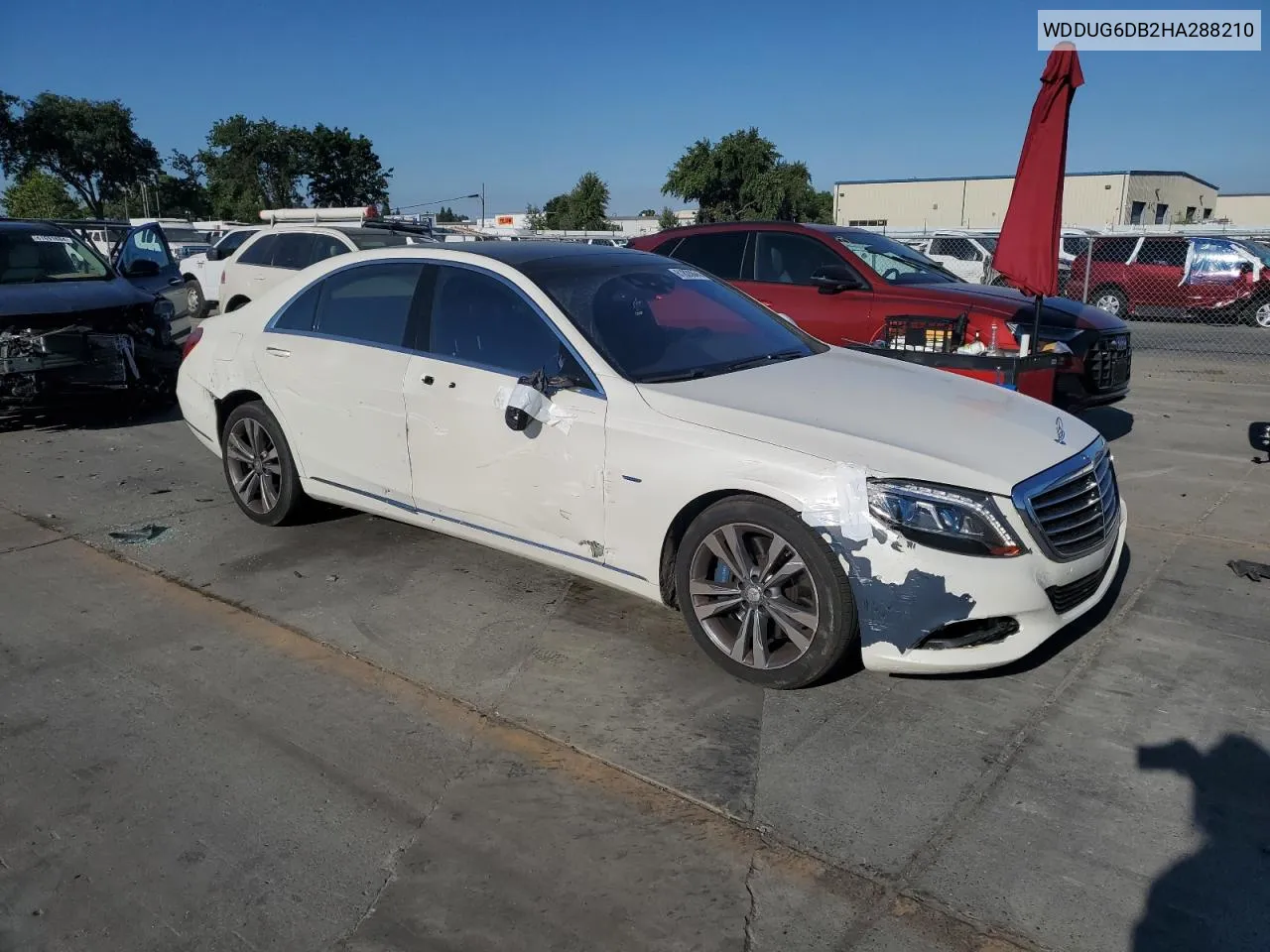 2017 Mercedes-Benz S 550E VIN: WDDUG6DB2HA288210 Lot: 61828804