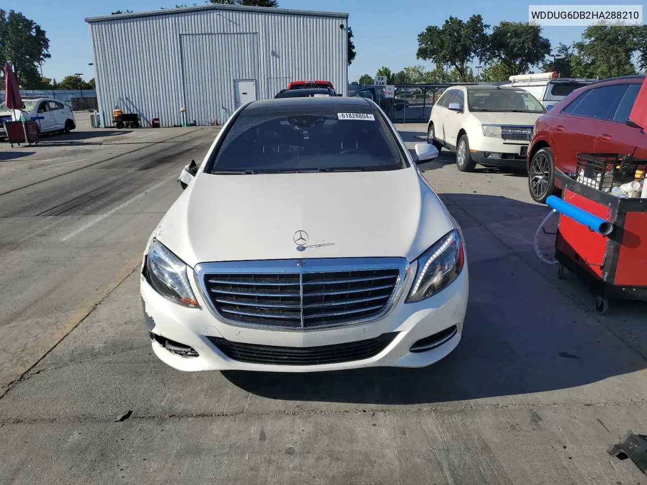 2017 Mercedes-Benz S 550E VIN: WDDUG6DB2HA288210 Lot: 61828804