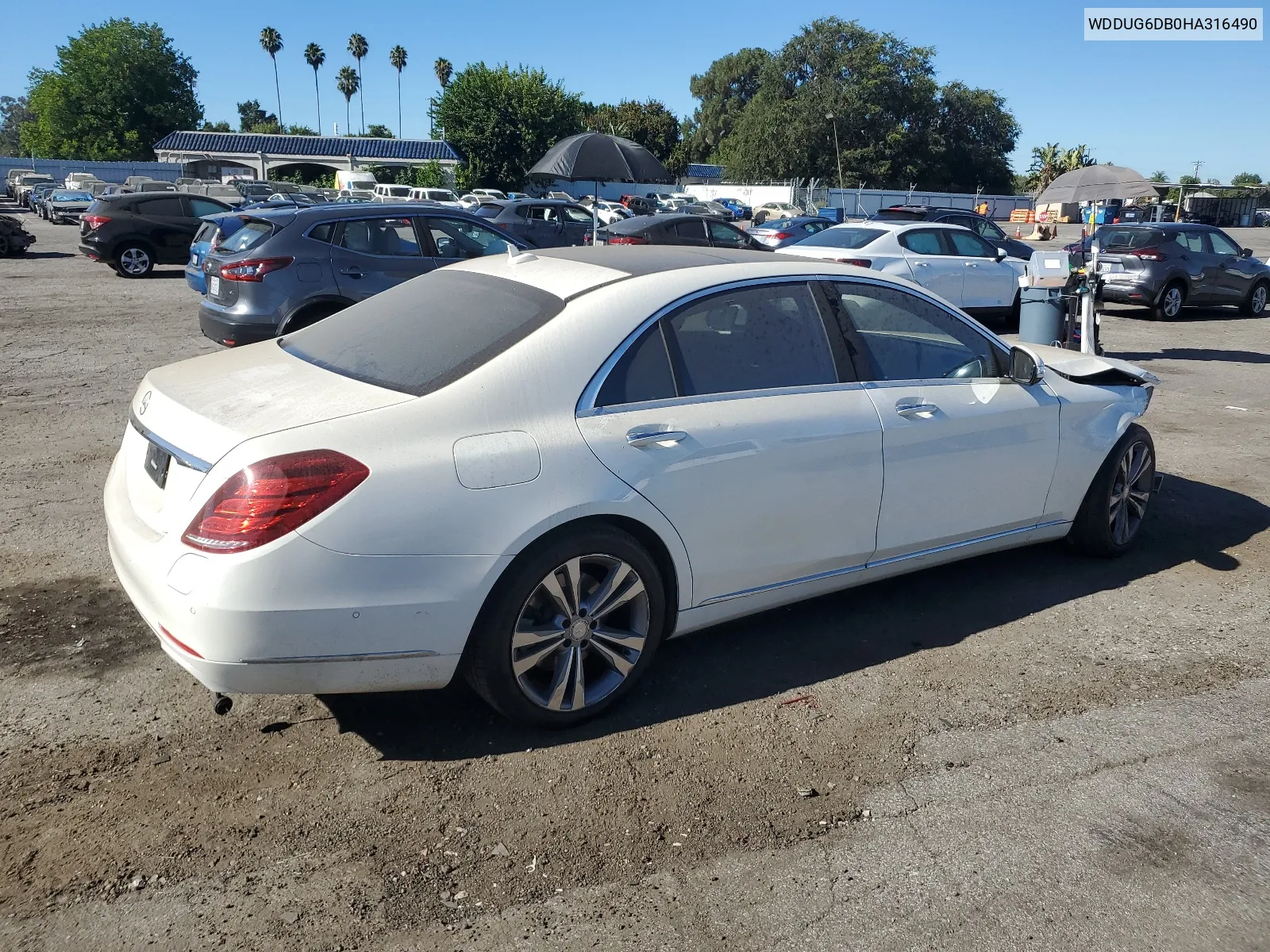 2017 Mercedes-Benz S 550E VIN: WDDUG6DB0HA316490 Lot: 68325094