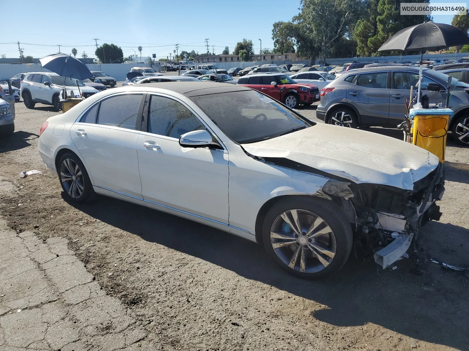 2017 Mercedes-Benz S 550E VIN: WDDUG6DB0HA316490 Lot: 68325094