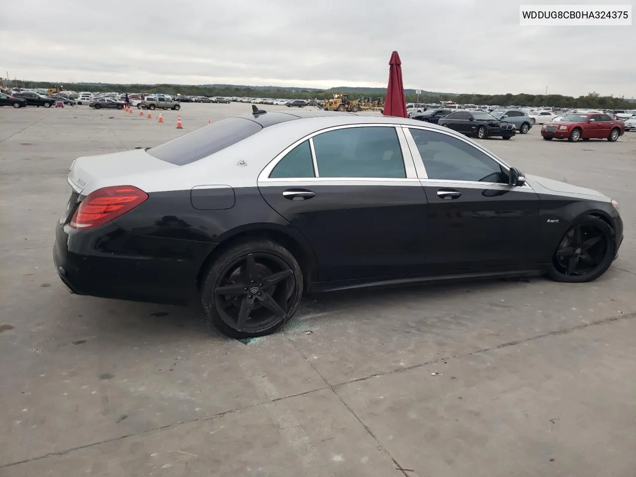 2017 Mercedes-Benz S 550 VIN: WDDUG8CB0HA324375 Lot: 69310834