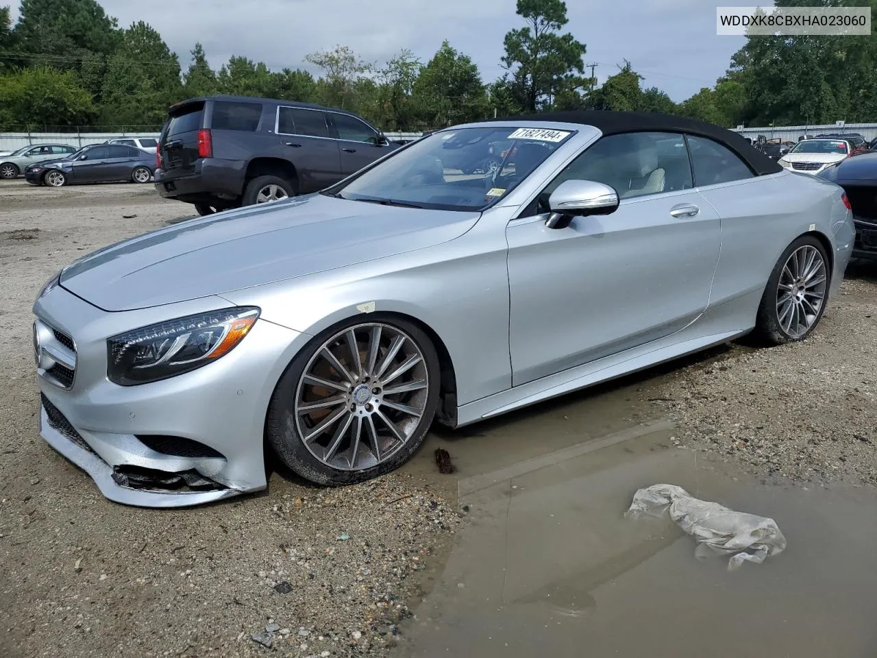 2017 Mercedes-Benz S 550 VIN: WDDXK8CBXHA023060 Lot: 71827494