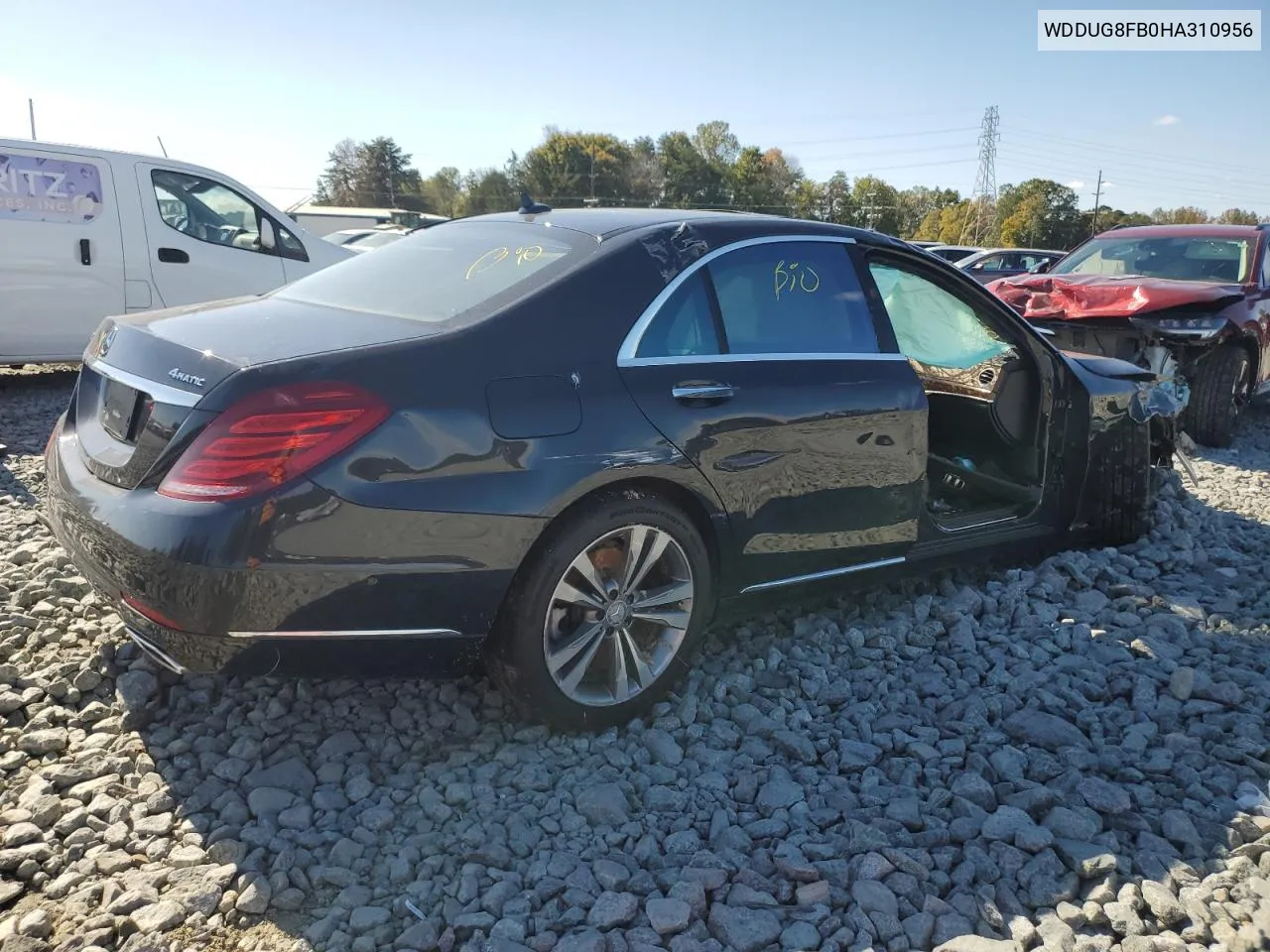 2017 Mercedes-Benz S 550 4Matic VIN: WDDUG8FB0HA310956 Lot: 72894904