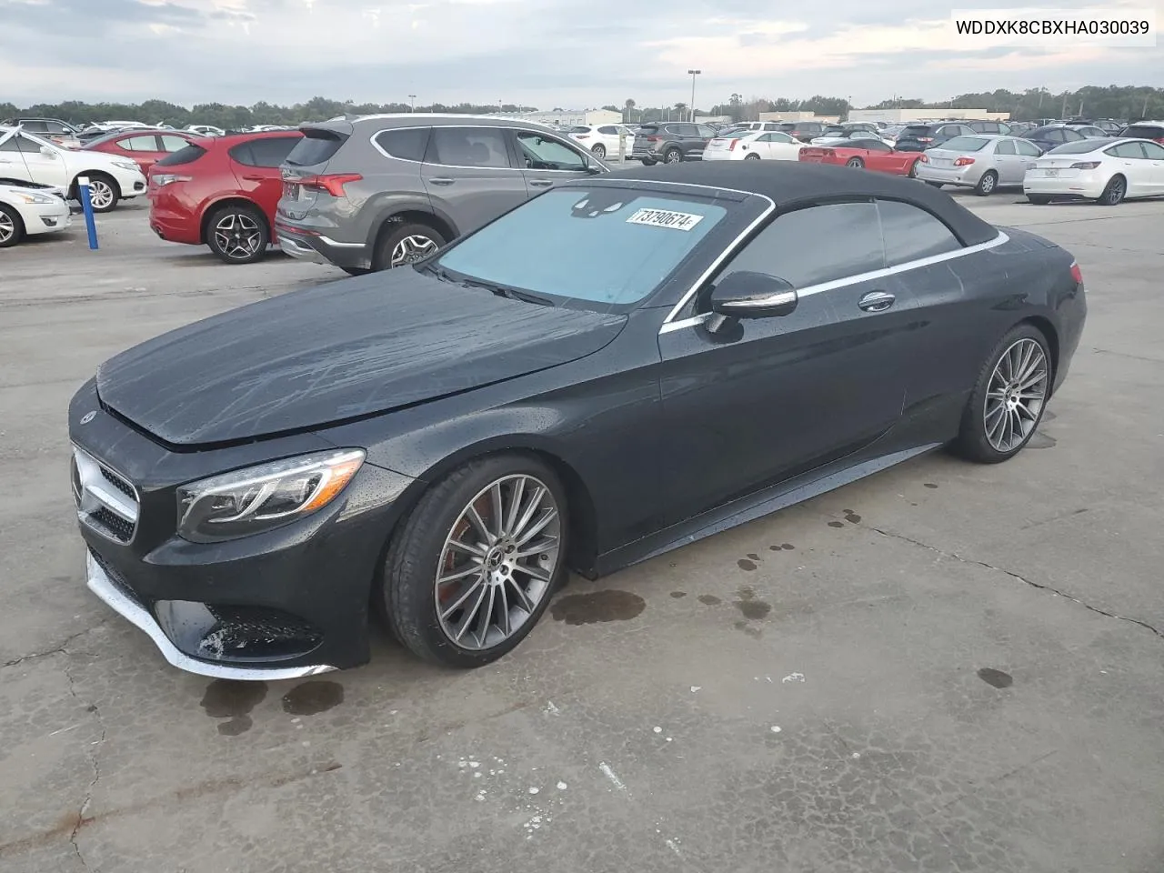 2017 Mercedes-Benz S 550 VIN: WDDXK8CBXHA030039 Lot: 73790674