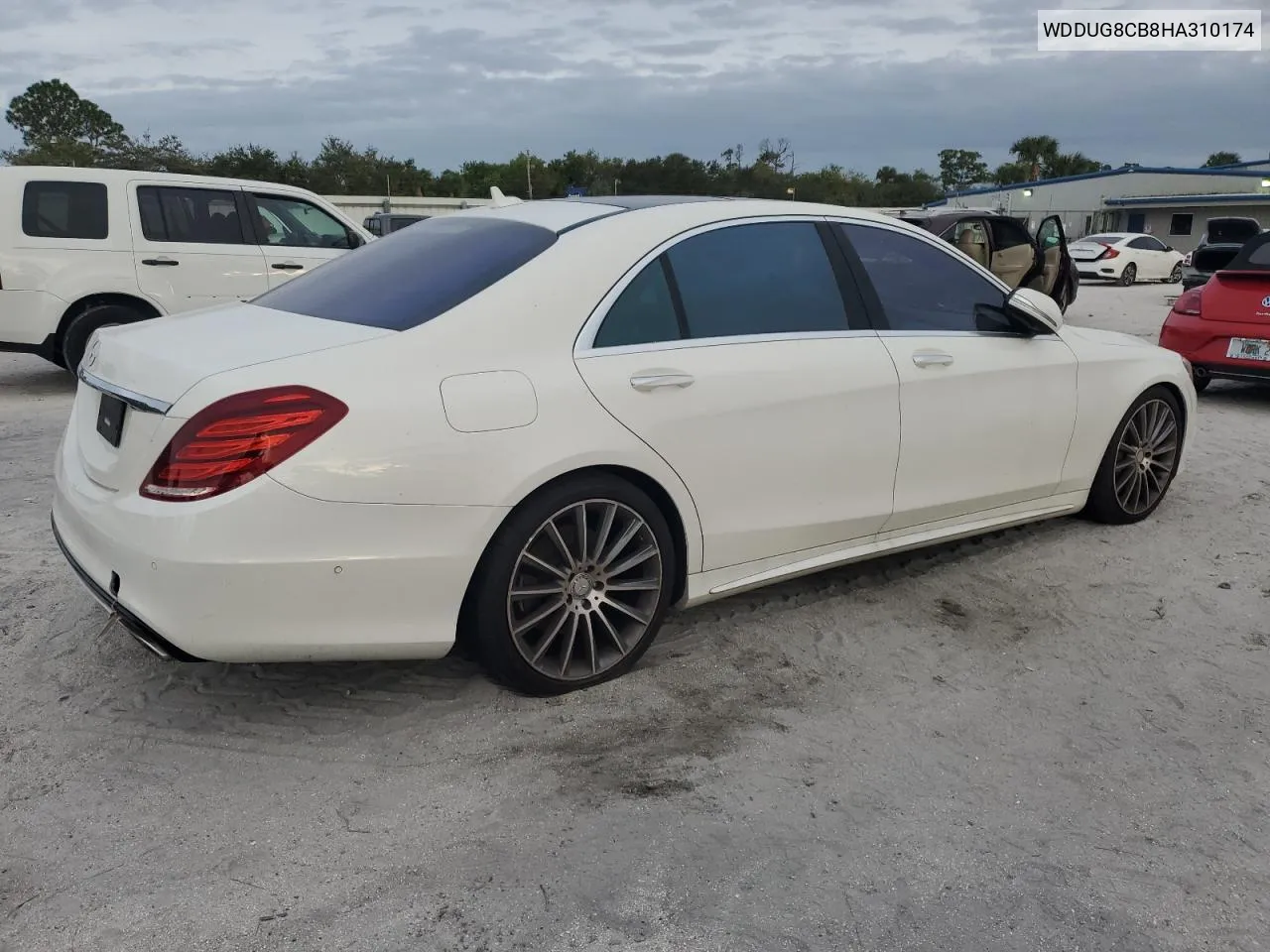 2017 Mercedes-Benz S 550 VIN: WDDUG8CB8HA310174 Lot: 74831084