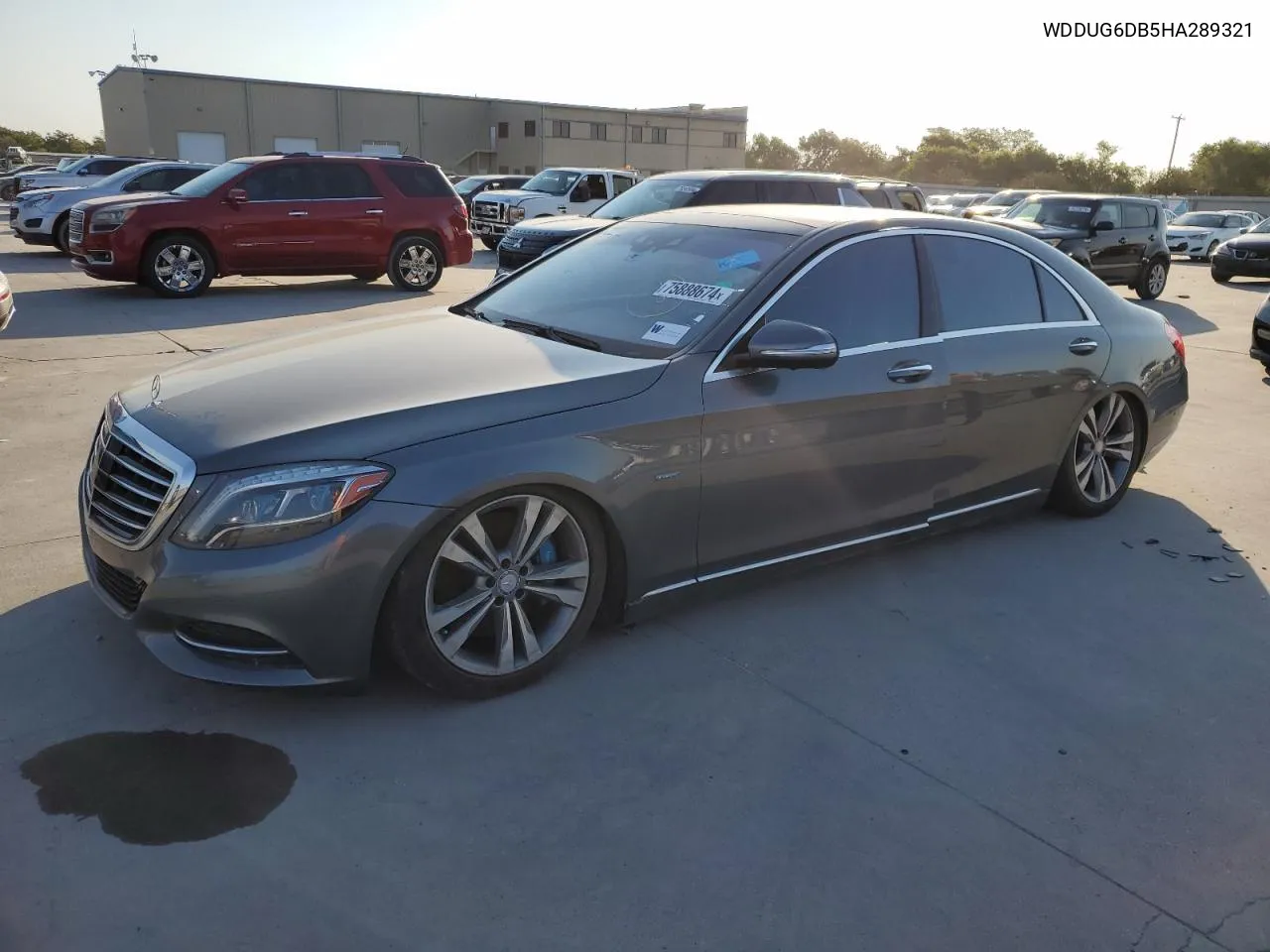 2017 Mercedes-Benz S 550E VIN: WDDUG6DB5HA289321 Lot: 75888674