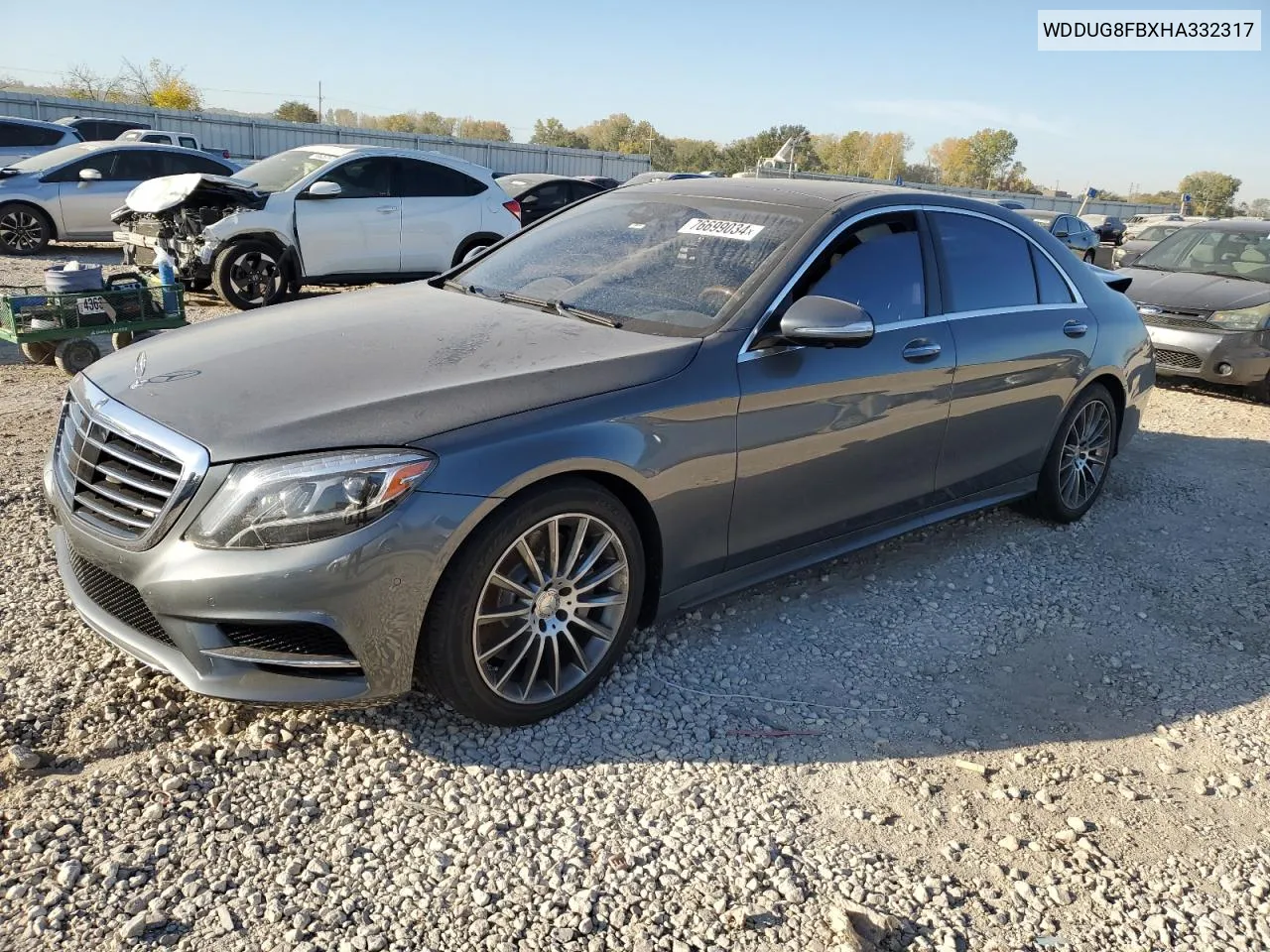 2017 Mercedes-Benz S 550 4Matic VIN: WDDUG8FBXHA332317 Lot: 76699034