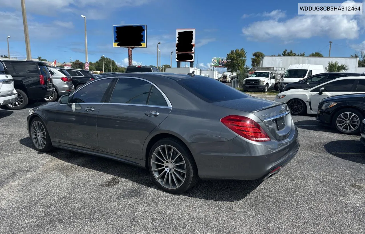 2017 Mercedes-Benz S 550 VIN: WDDUG8CB5HA312464 Lot: 77437704