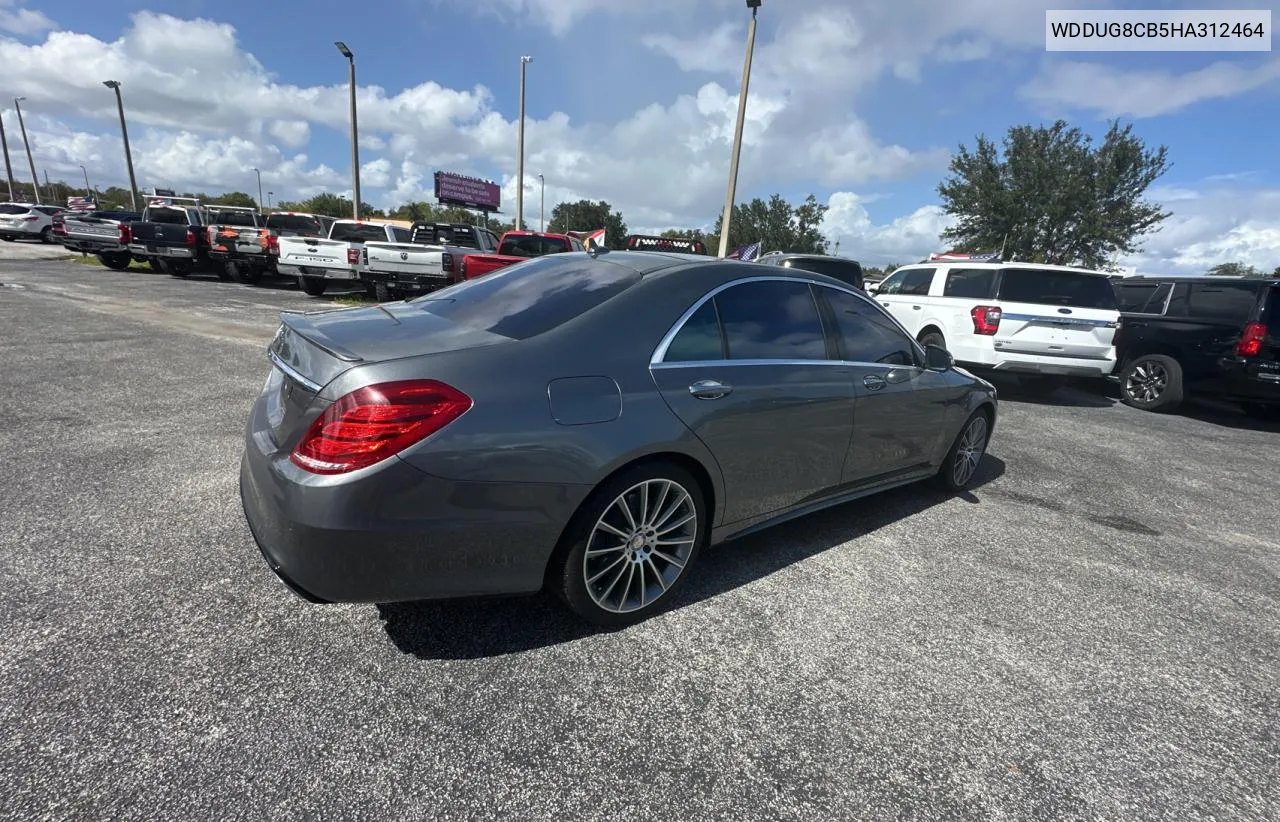 2017 Mercedes-Benz S 550 VIN: WDDUG8CB5HA312464 Lot: 77437704