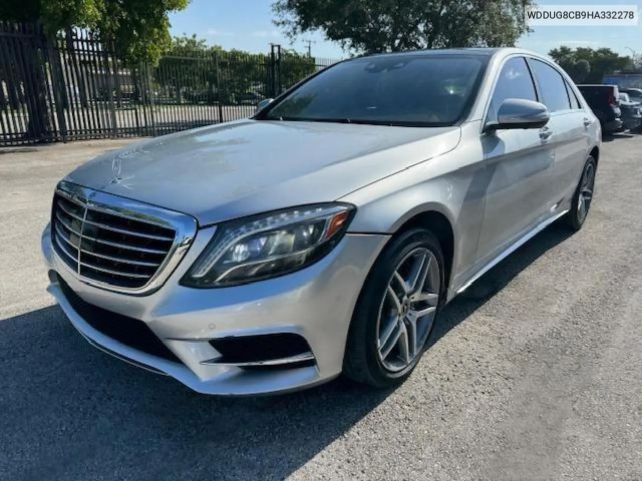 2017 Mercedes-Benz S 550 VIN: WDDUG8CB9HA332278 Lot: 78107994